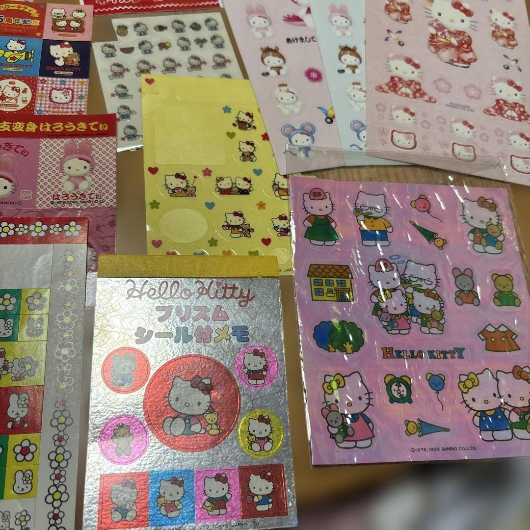 ハローキティ タイルシール　おはじきシール　シールセット シール帳　平成　レア