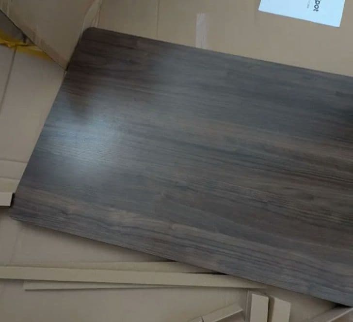 FLEXISPOT 天板のみ　幅140cm×奥行70cm、グレーウッド