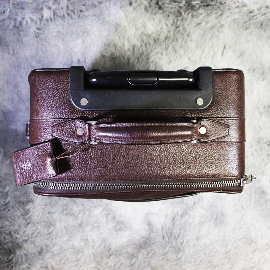 ITALY高級ブランド✨ストールマンテラッシ トラベルキャリーバッグ レザー