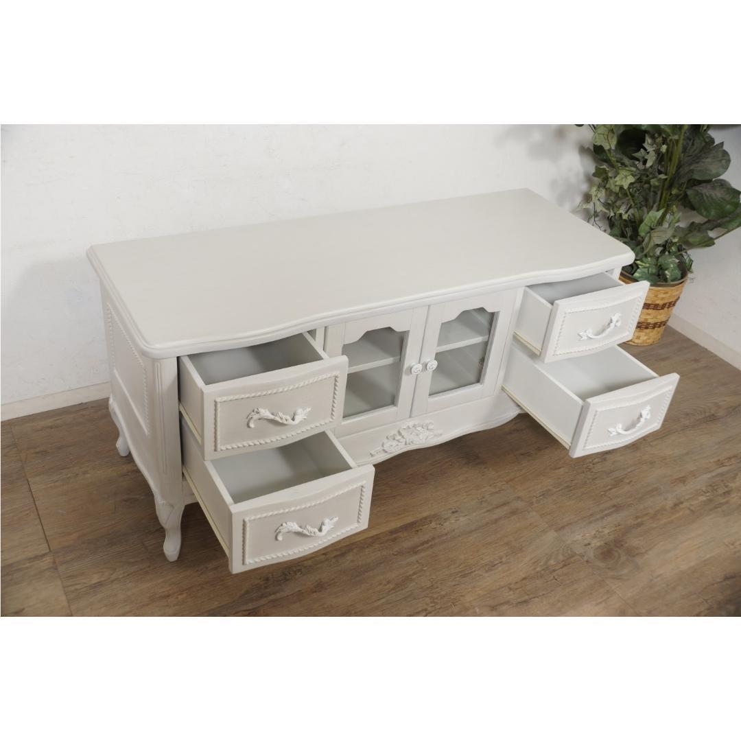 【新品】ハンプトンシリーズ リビングボード　テレビ台　姫系　アウトレット