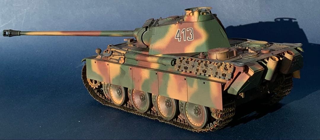 タミヤ マスターワークコレクション パンサー 重量感塗装追加 完成品