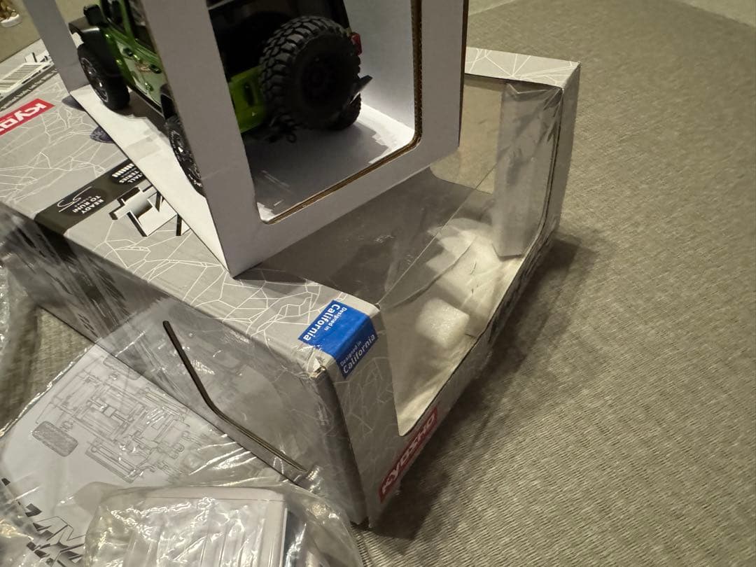 京商 ミニッツ4×4 jeep ラングラー ルビコン グリーン ボディ+2個付き