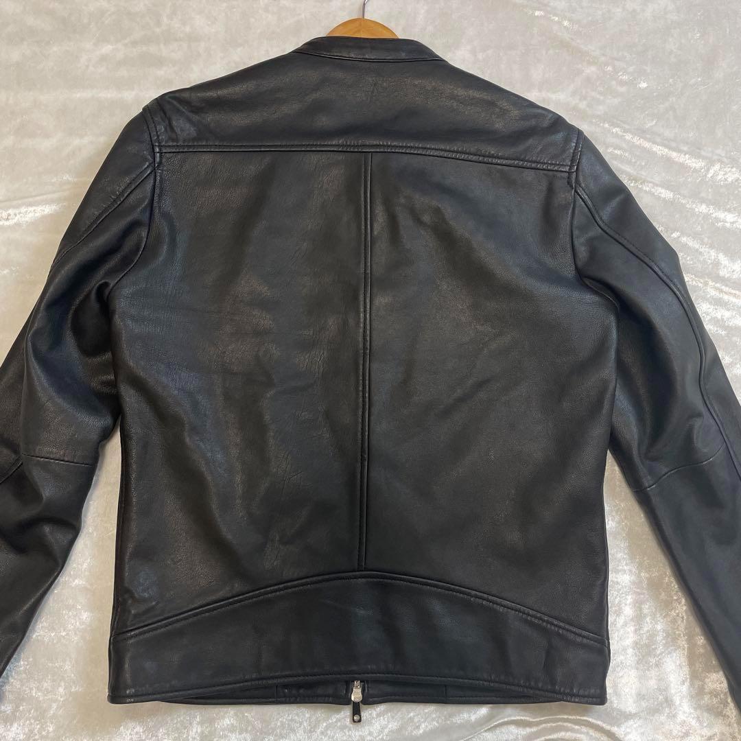 レア　ラムレザー　ユナイテッドトウキョウ　シングル　ライダース　羊革　Lサイズ
