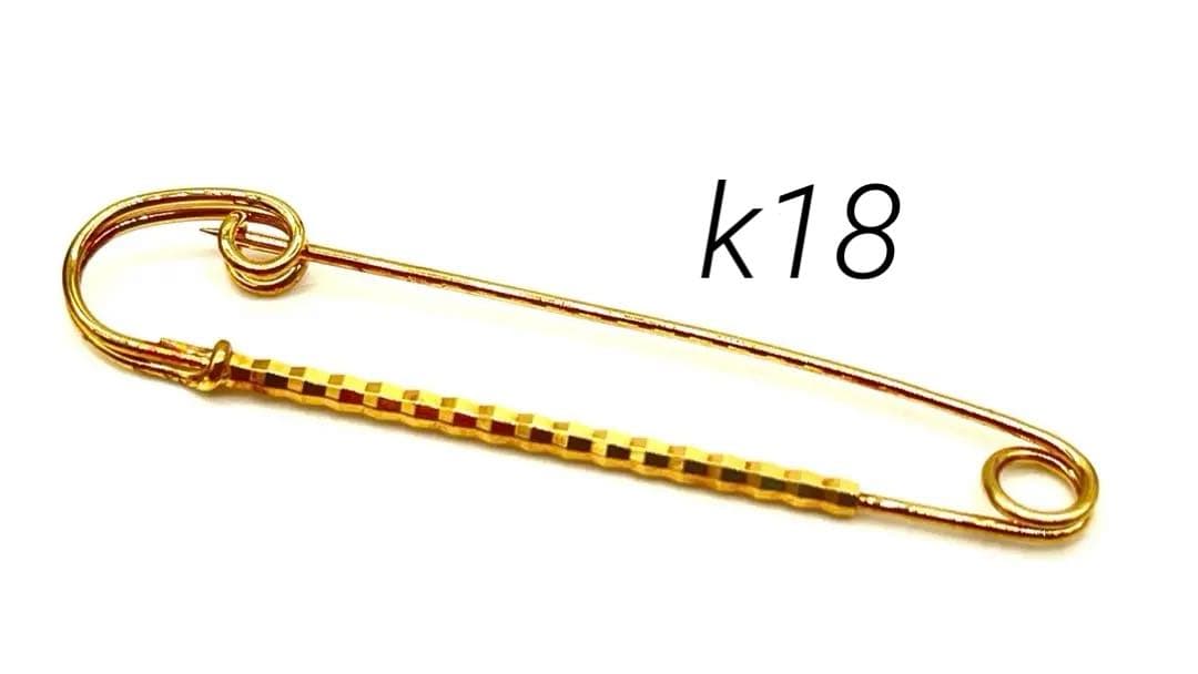 k18 18金　刻印あり　ピン　約2.7g