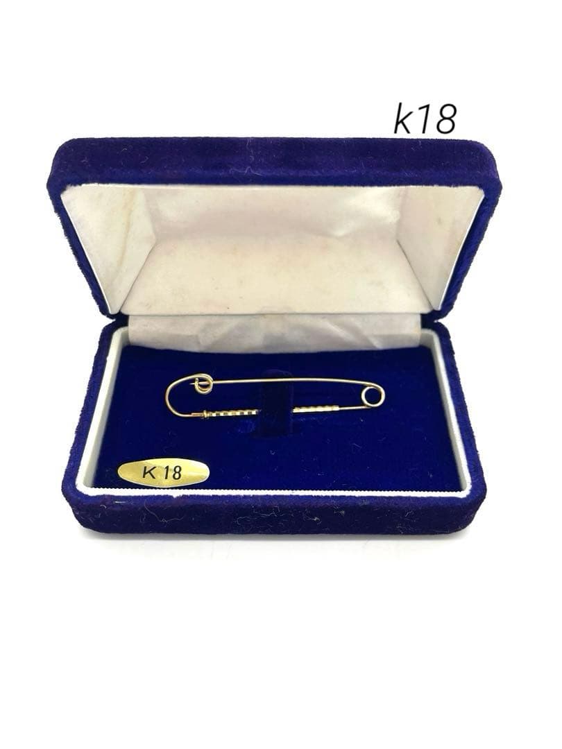 k18 18金　刻印あり　ピン　約2.7g