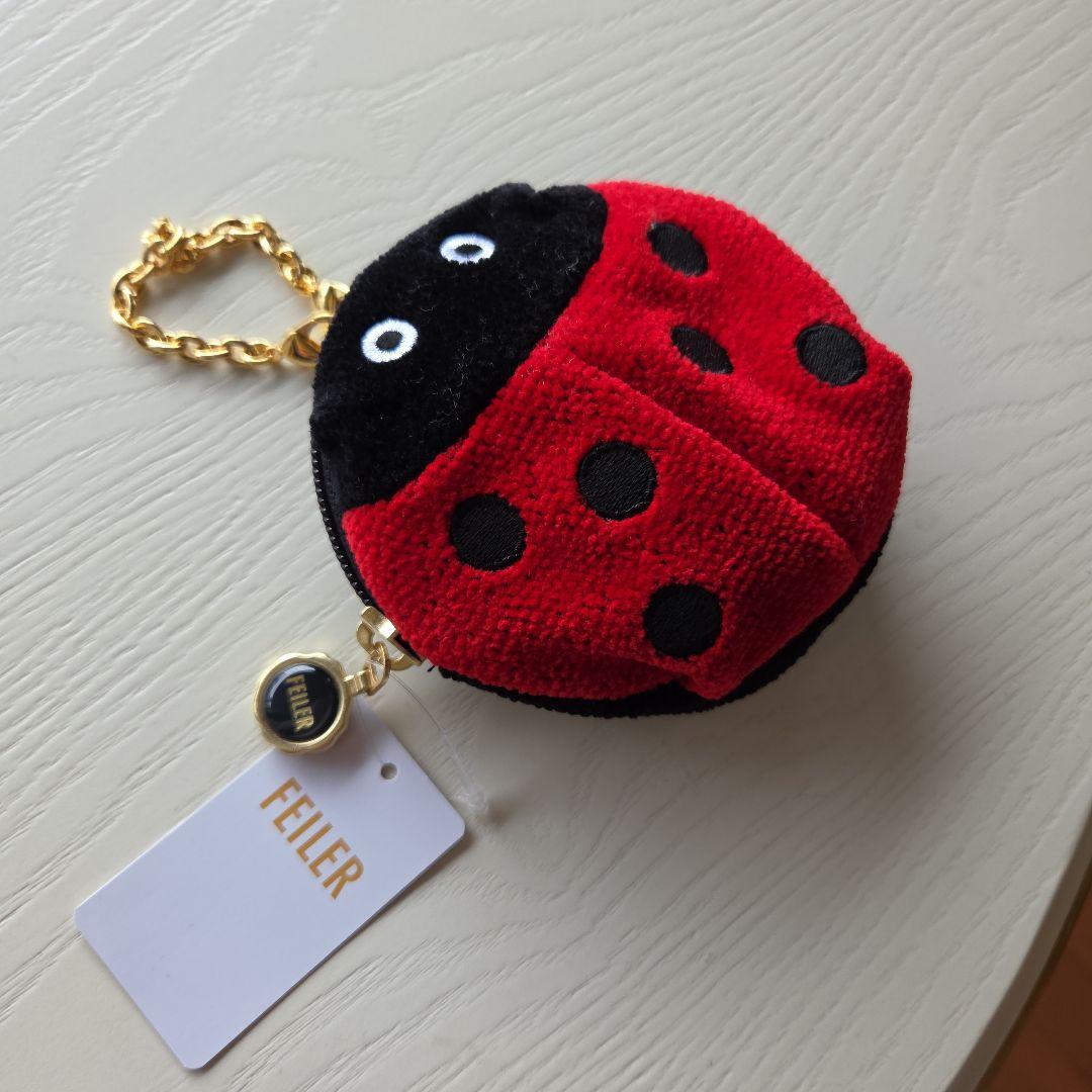フェイラー FEILER 銀座本店限定 テントウムシポーチチャーム 新品タグ付き