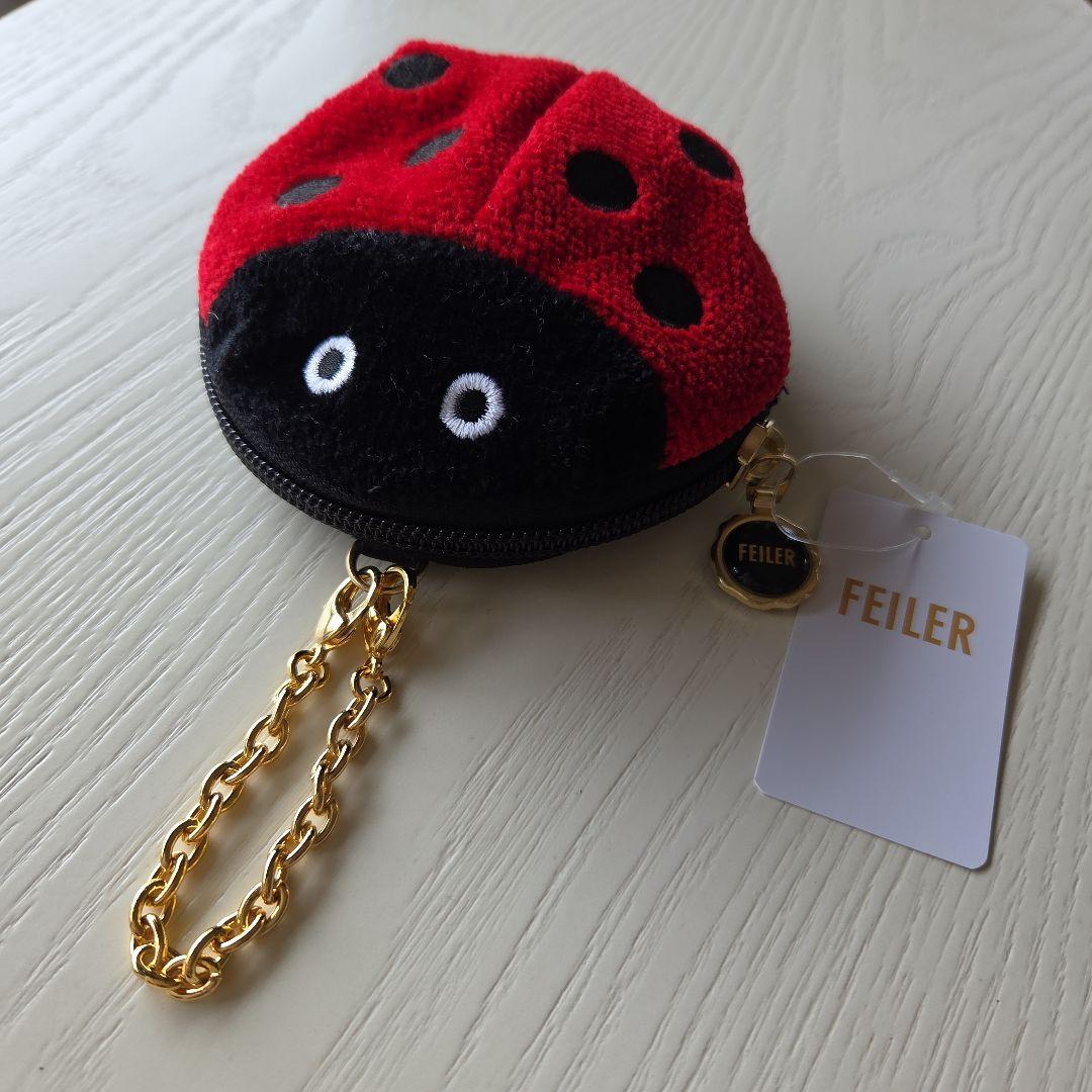 フェイラー FEILER 銀座本店限定 テントウムシポーチチャーム 新品タグ付き