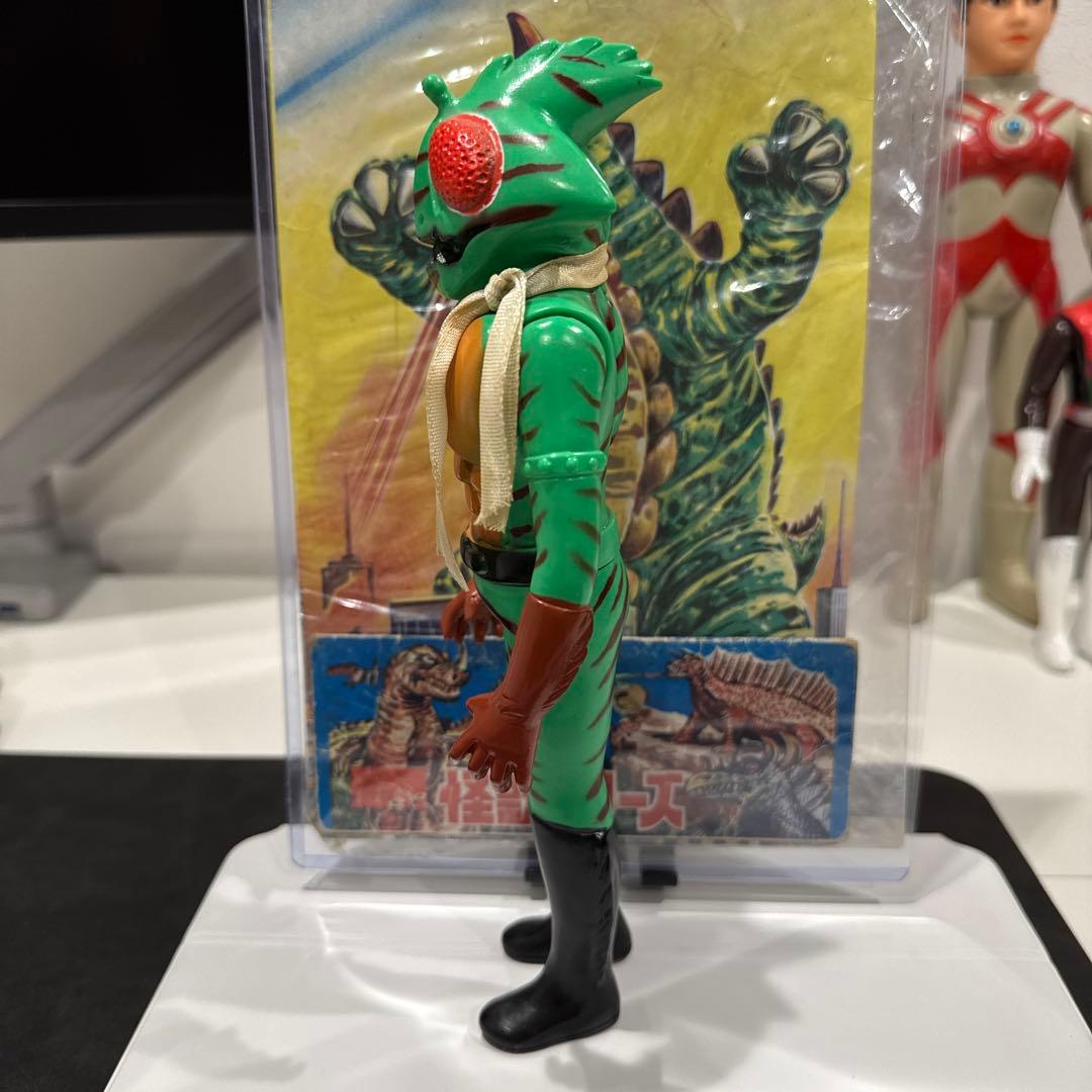 【美品】仮面ライダーアマゾン 無版権 ソフビ ひょろ 袋付き