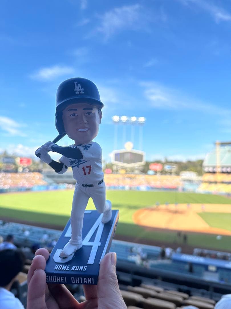 大谷翔平　ボブルヘッド　2025年8月27日来場者限定配布(箱に傷あり)