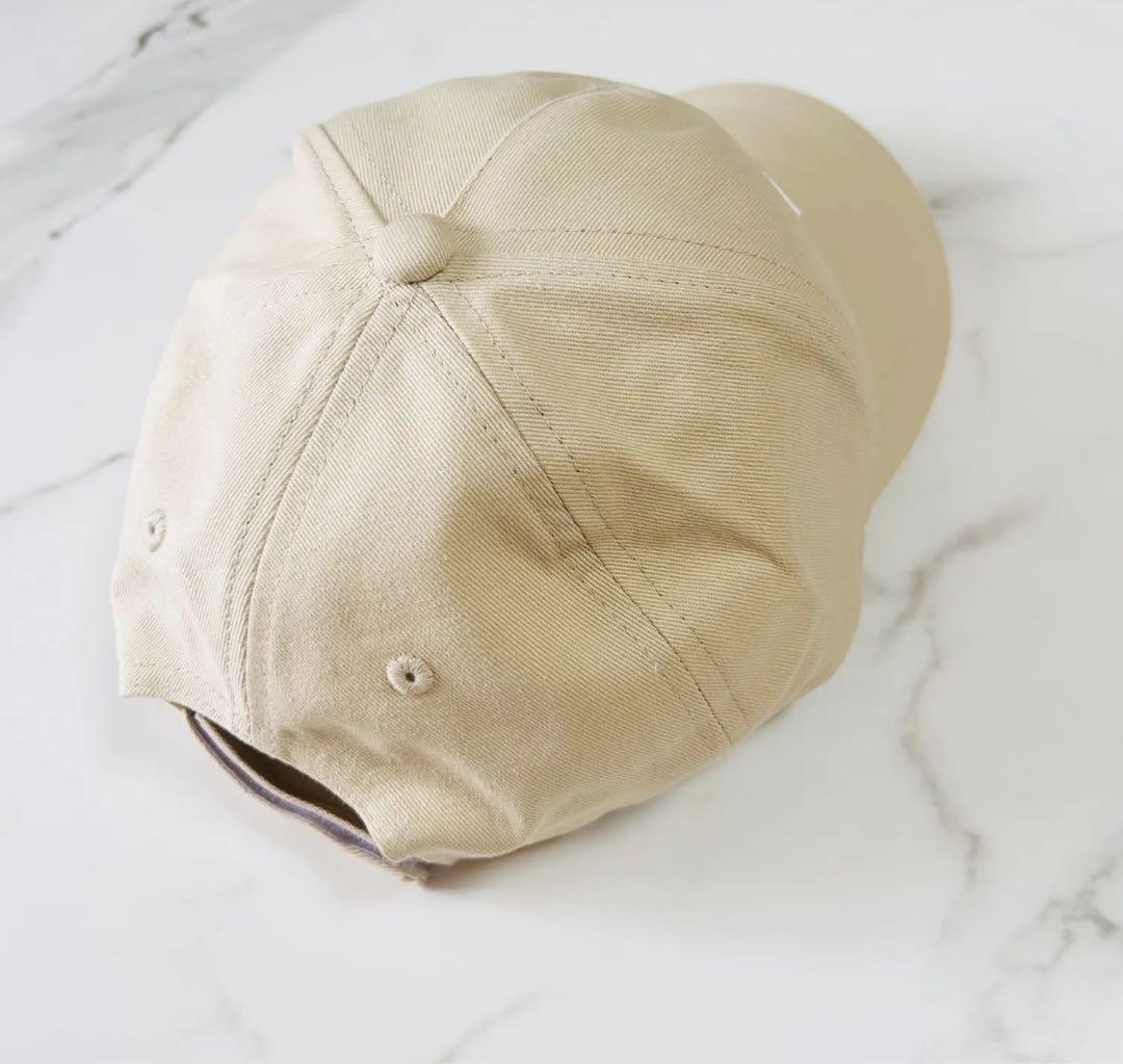 Chloé ベージュ刺繍ロゴキャップ58cm