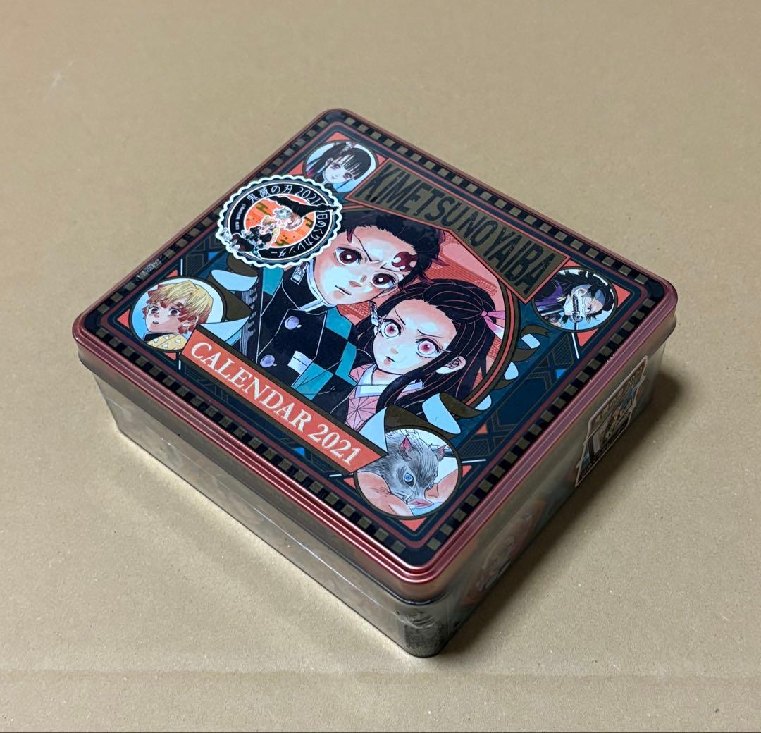 鬼滅の刃 缶入り 日めくりカレンダー2021 未使用(缶は未開封)
