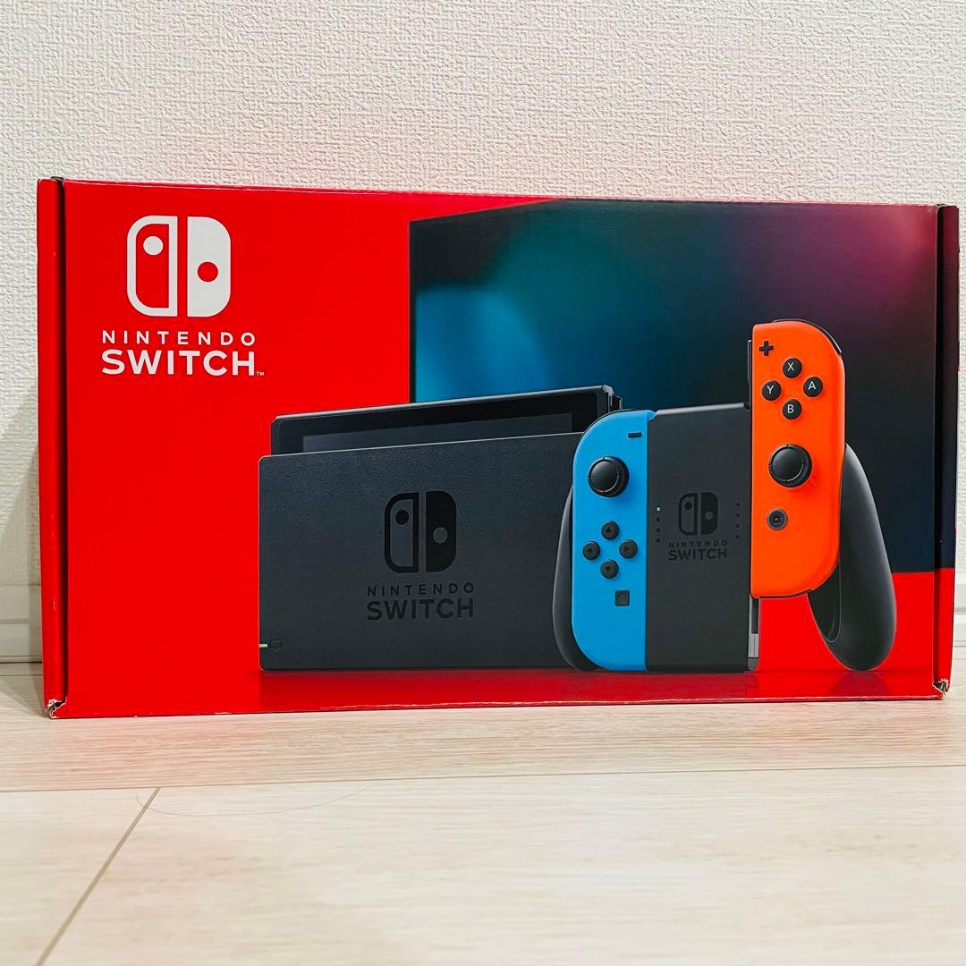 Nintendo Switch ニンテンドースイッチ本体 青/赤 箱 付属品付き