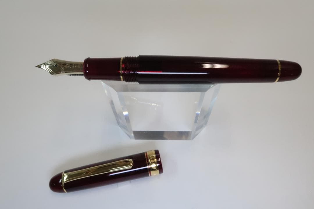 【難あり】プラチナ万年筆　センチュリー #3776 ブルゴーニュ　SF 細軟
