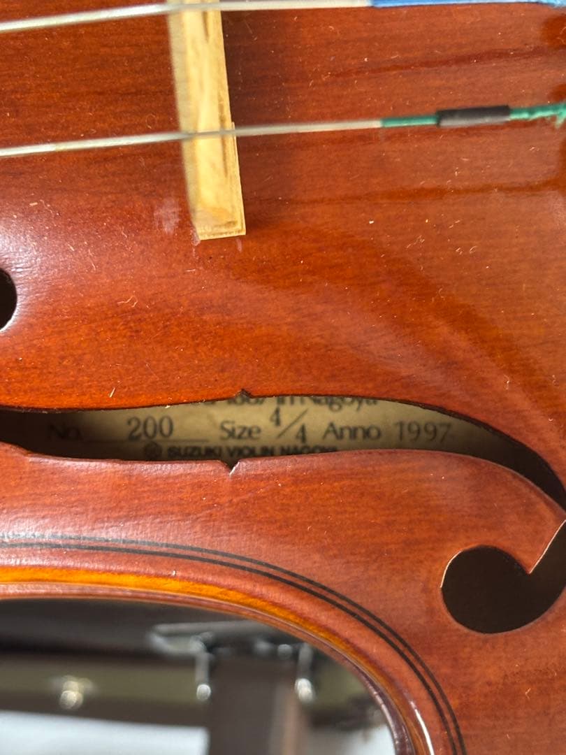 SUZUKI スズキ バイオリン No.200 4/4 1997年製 ケース