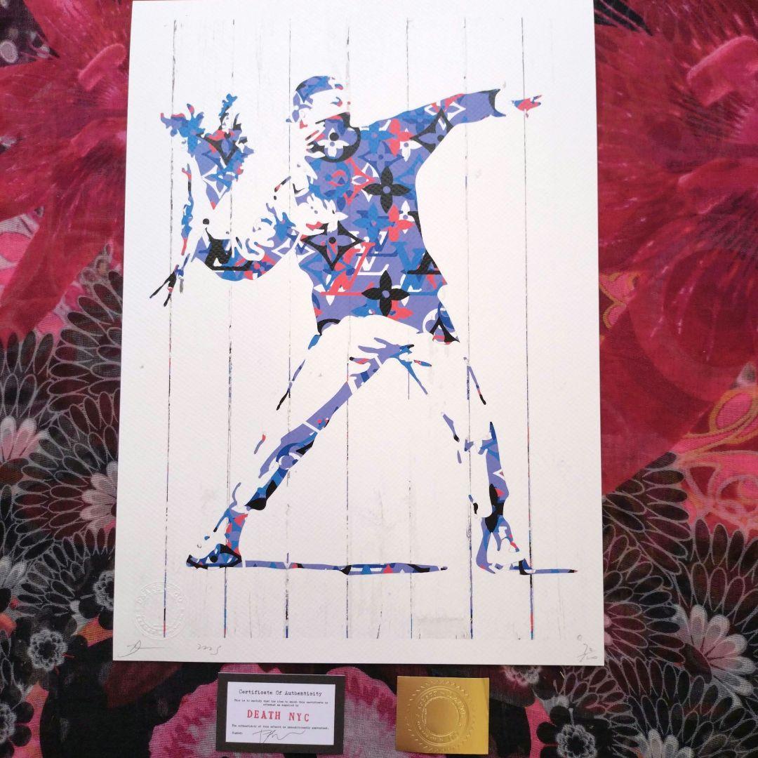 death nyc 世界限定100枚　バンクシー　フラワーボンバー