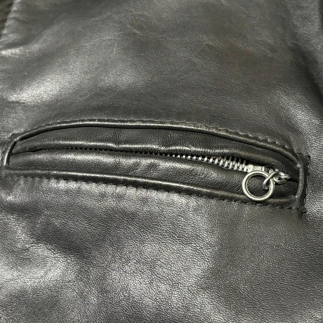 ⭐︎超希少　ショット　シングル　レザージャケット　ライダース　チンスト　本革