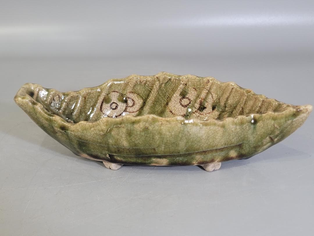 織部 木の葉 向付 五客 時代物 骨董品