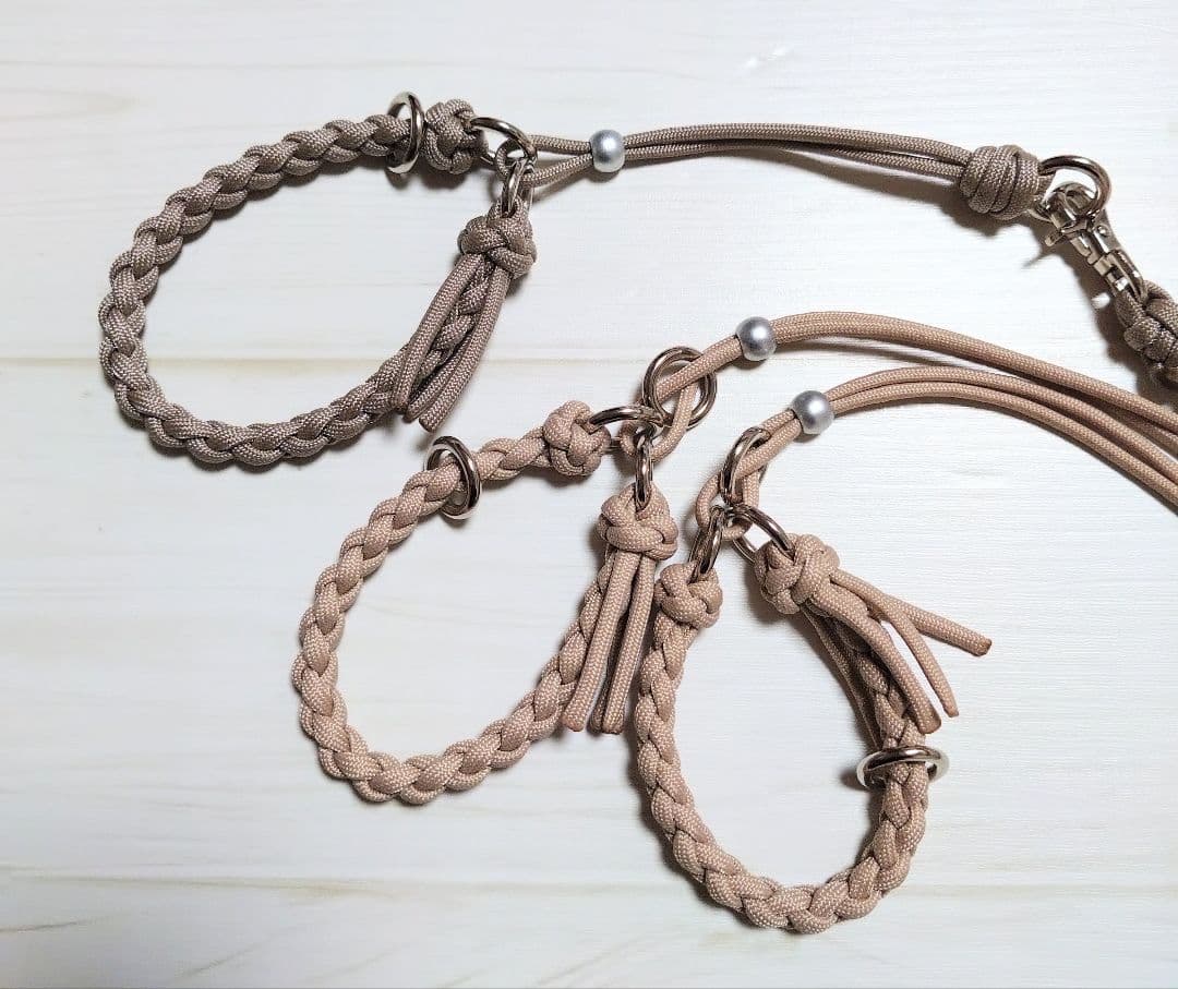 首輪一体型✰パラコードリード　a.m