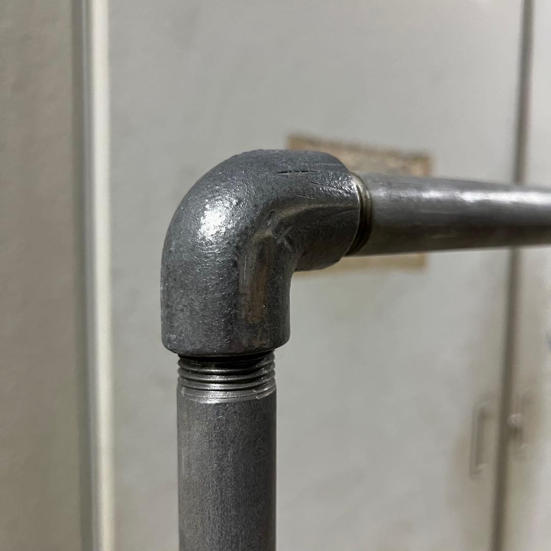 ガス管ハンガーラック【部分光沢仕様】　インダストリアル