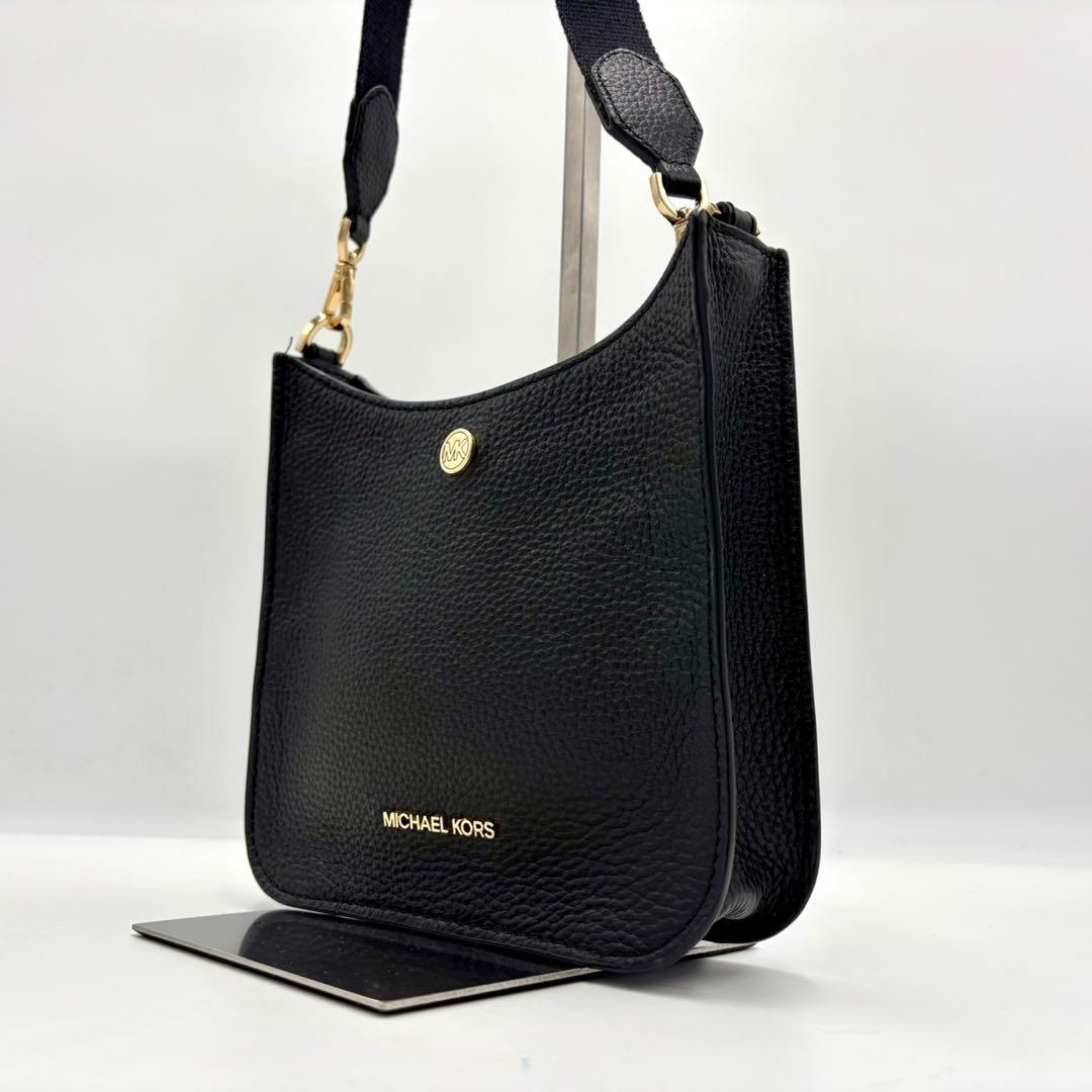 【美品】MICHAEL KORS マイケルコース　ショルダーバッグ　レザー　黒色