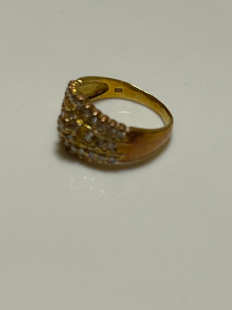 １８金デザインリング