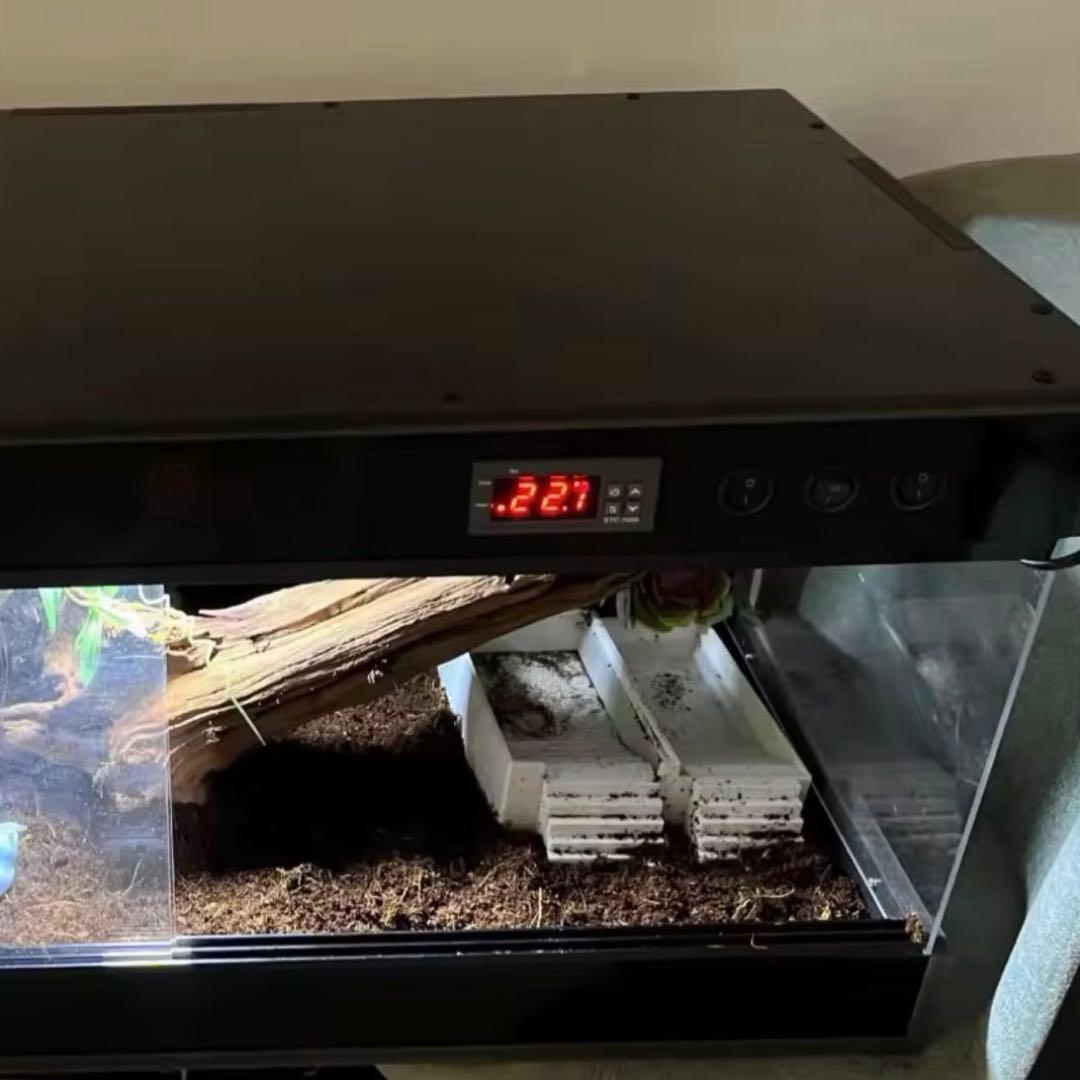 爬虫類　用　ケージ　温暖調整機能付き　ライトバルブ2つ＋温室調整バルブ1つ