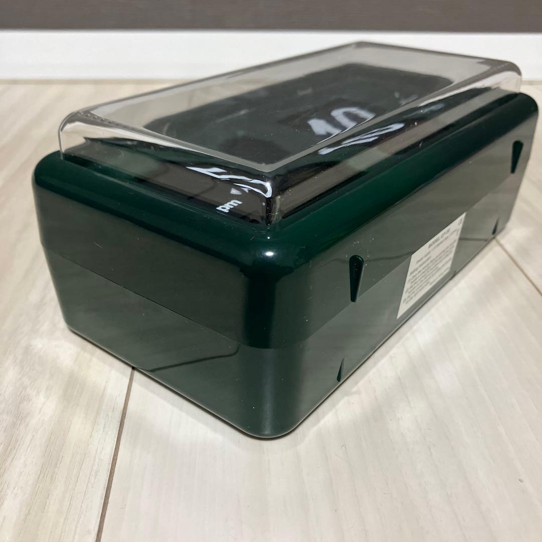 TWEMCO（トゥエンコ）/ 「whiz」デジタルパタパタ置時計 ダークグリーン