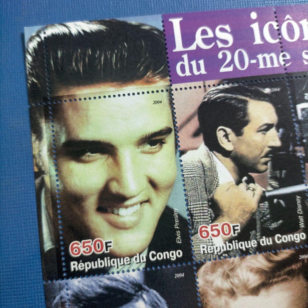 3187 外国切手 コンゴ 20世紀のアイコン 俳優有名人 マリリンモンロー