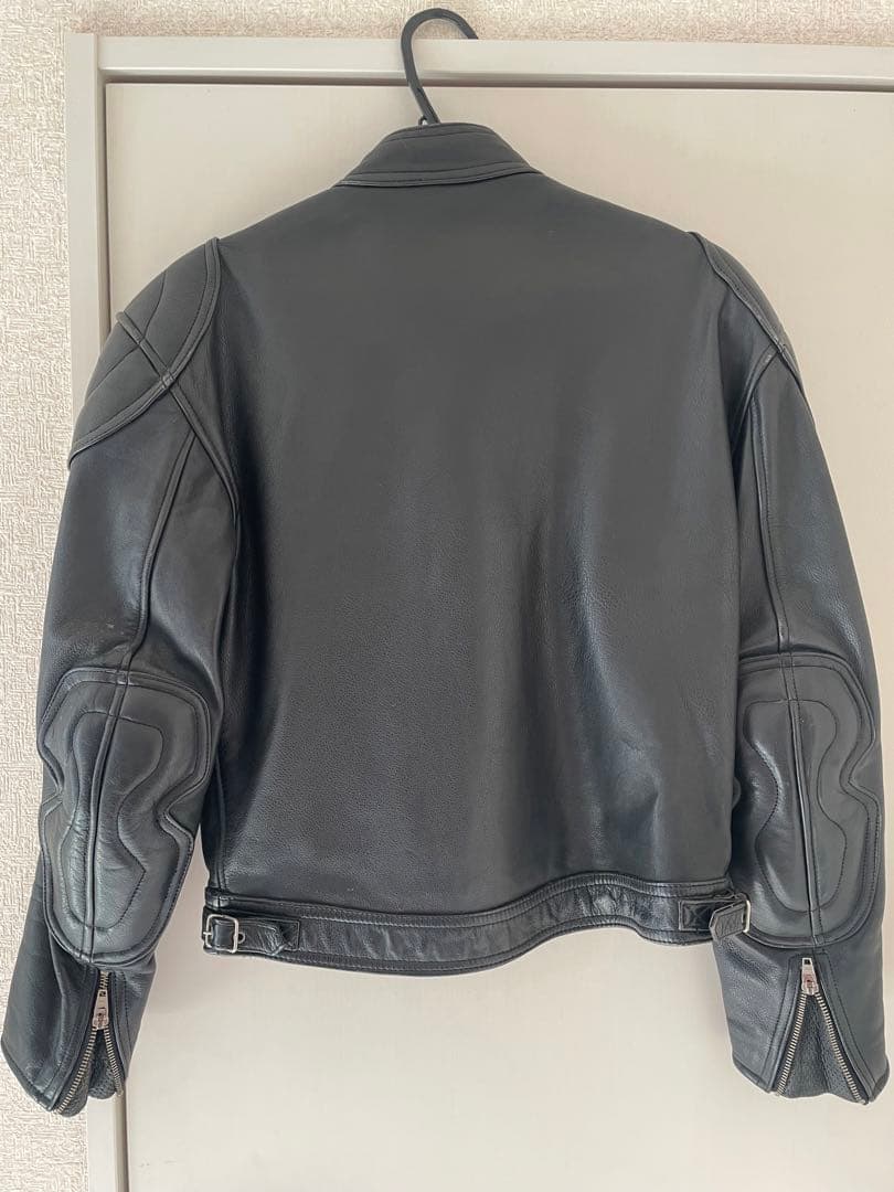 カドヤ　本革　シングルライダースジャケット　プロテクター入り