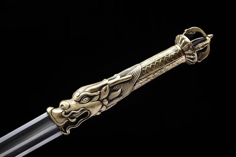 ドラゴンの刃  古兵器 武具 刀装具 日本刀 模造刀 居合刀  ダイヤモンドきね