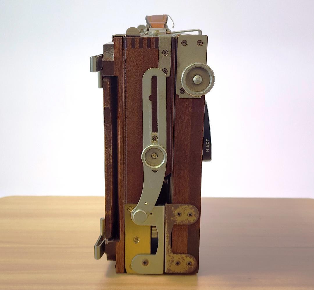 長岡4x5木製カメラ＋Nikkor-W 135mm F5.6＋フィルムホルダー
