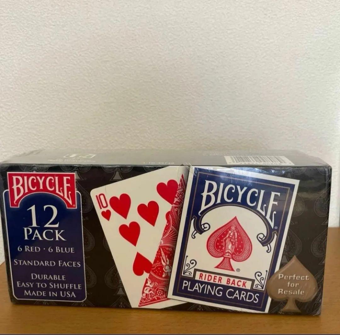 バイスクル トランプ ライダーバック 青赤 12個パック