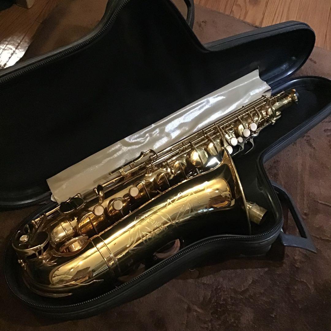 e)美品 全音域音出し確認済 ビンテージ アルトサックス　セルマーケース付き