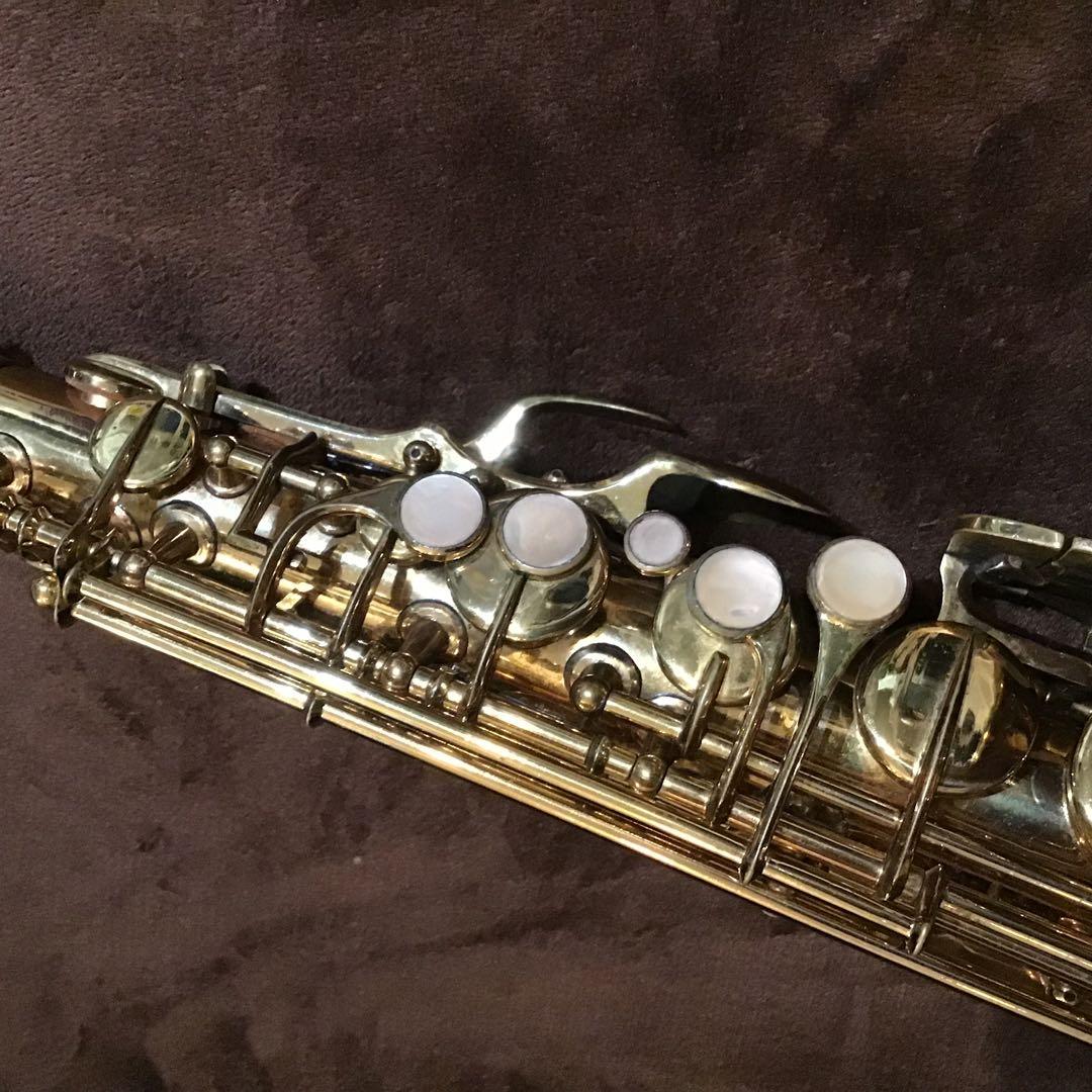 e)美品 全音域音出し確認済 ビンテージ アルトサックス　セルマーケース付き
