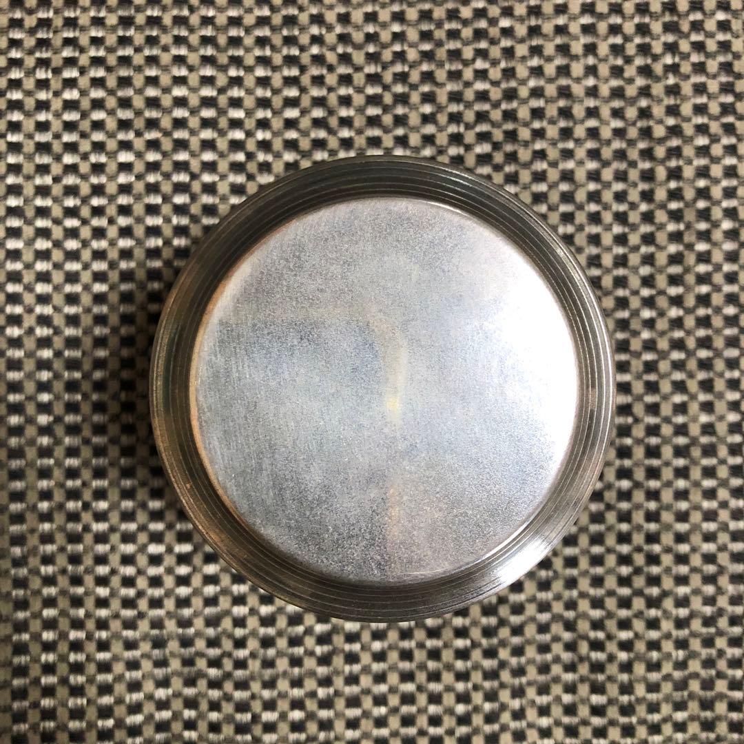 南鐐純銀製、茶道具 吹雪形茶器