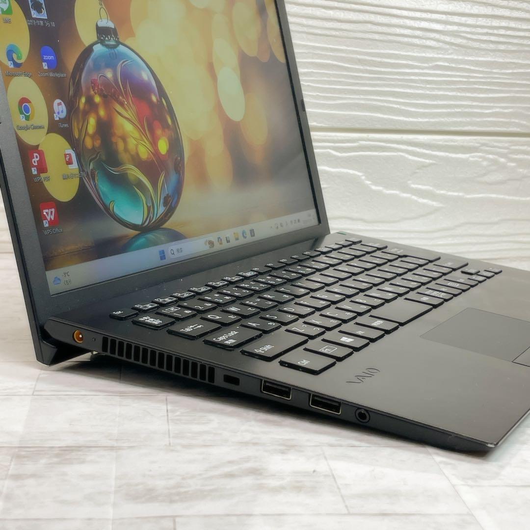 超軽量✨8世代 ノートパソコン 8GB SSD VAIO カメラ A4サイズ