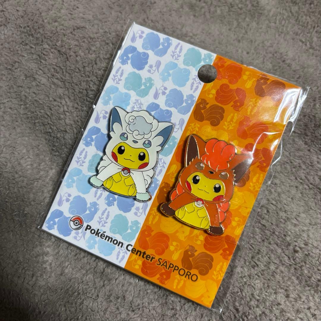 アローラロコン &ロコン ポンチョを着たピカチュウ ピンズセット 完売品