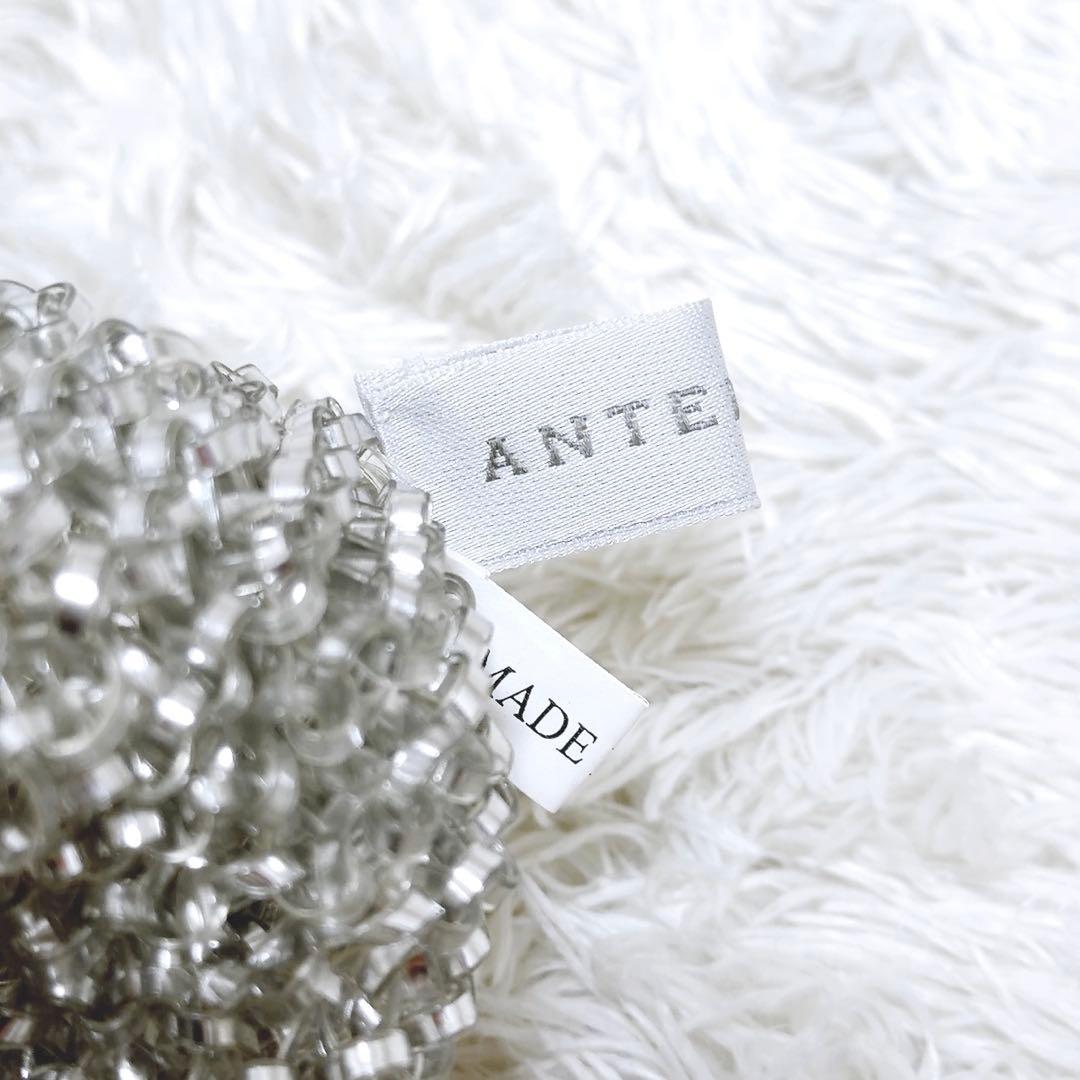 美品✨アンテプリマ　ワイヤーバッグ　スタンダード　スクエア ミディアム　シルバー