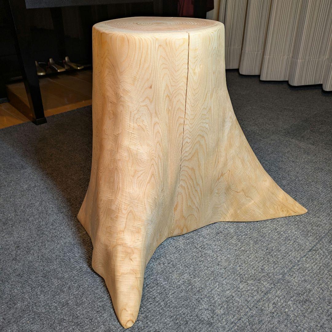 檜　切り株　丸太　椅子　スツール　　 　高さ約33㎝