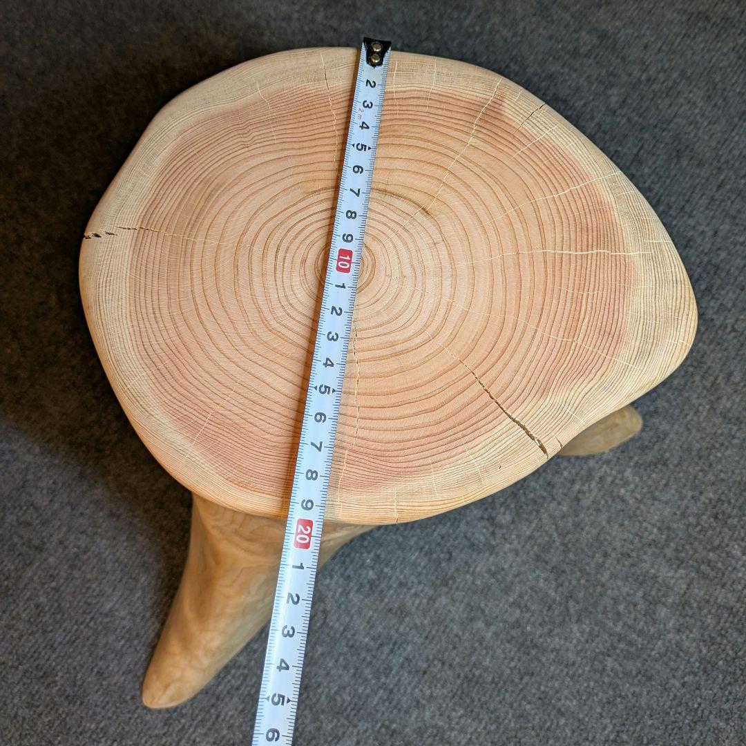 檜　切り株　丸太　椅子　スツール　　 　高さ約33㎝