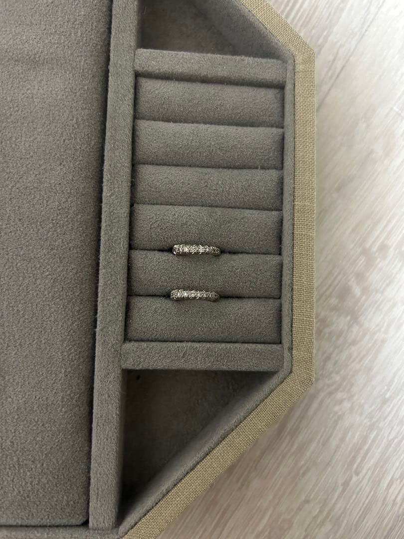 hum ホワイトゴールド＆ブラウンダイヤピアス ［et-P98m］