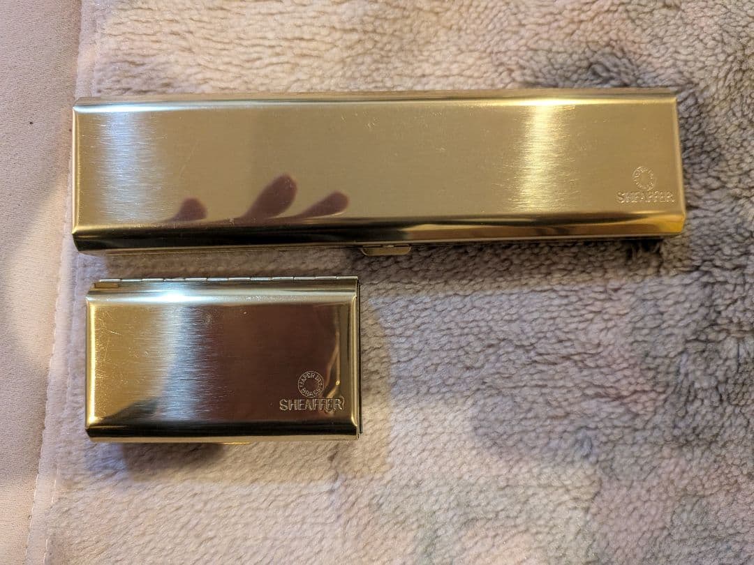 SHEAFFERタルガ1020 万年筆 金色 ケース付き