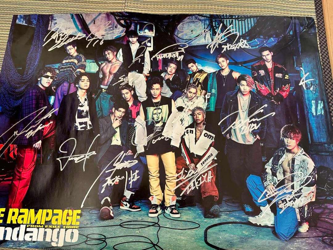 THE RAMPAGE from EXILE TRIBE 直筆サインポスター