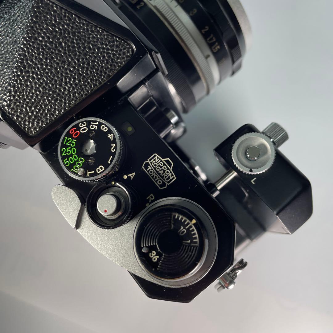 [稼働美品]ニコンＦアイレベル初期型ブラック、モ-タ-ドライブＦ36セット