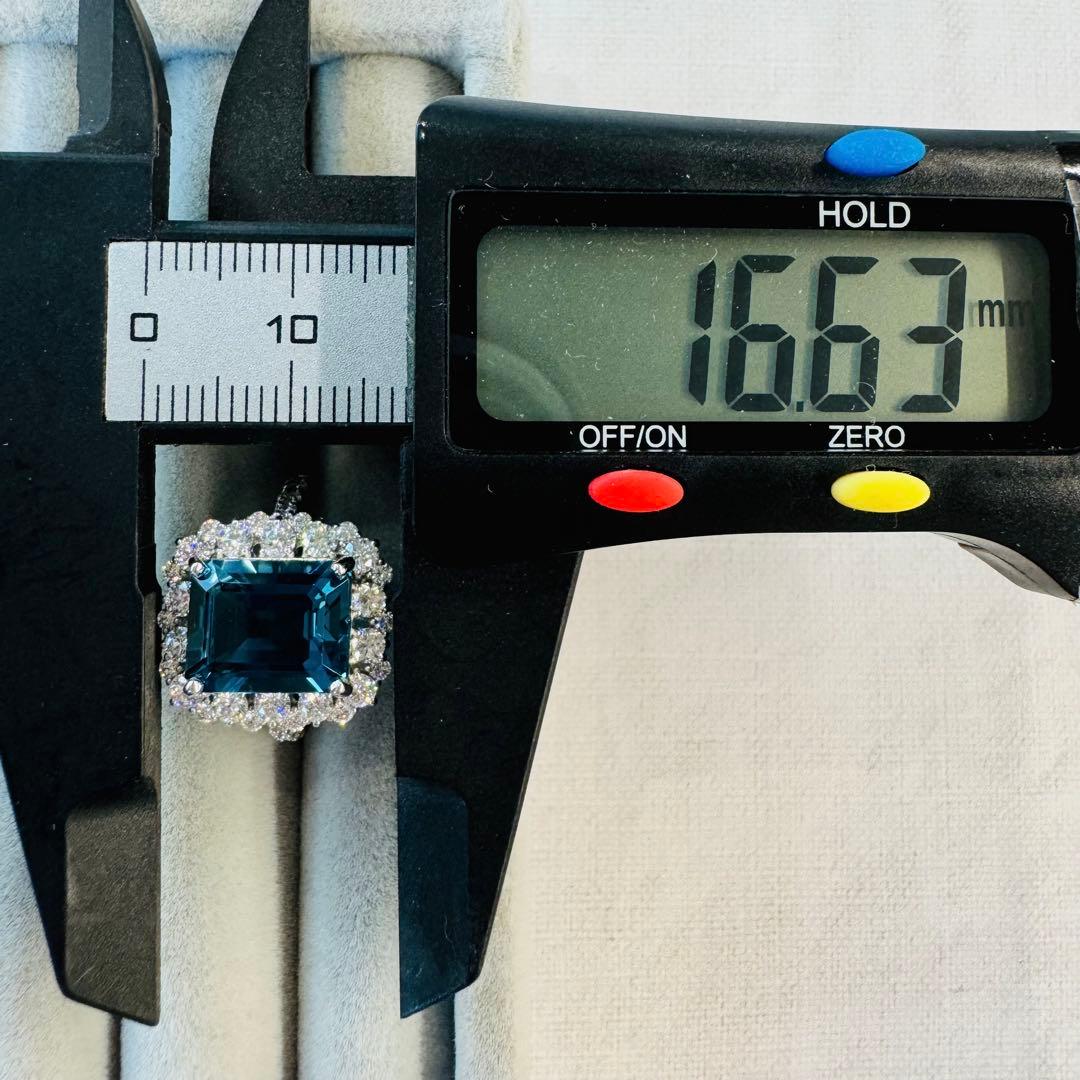 専用です☆PTロンドンブルートパーズリング　BT:5.17ct D:1.18ct