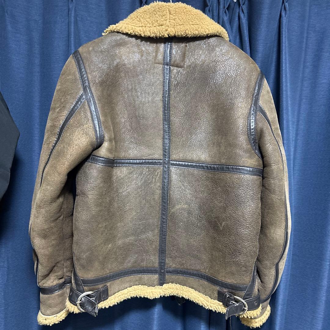 SCHOTT ショット B-3 ムートンジャケット ブラウン size32