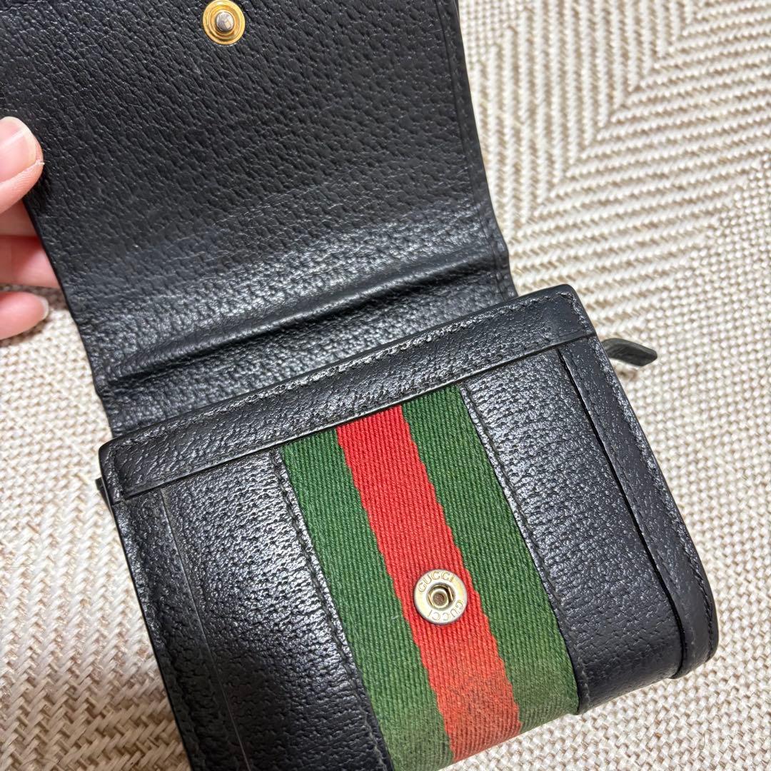 GUCCI オールドグッチ　シェリーライン　二つ折り財布