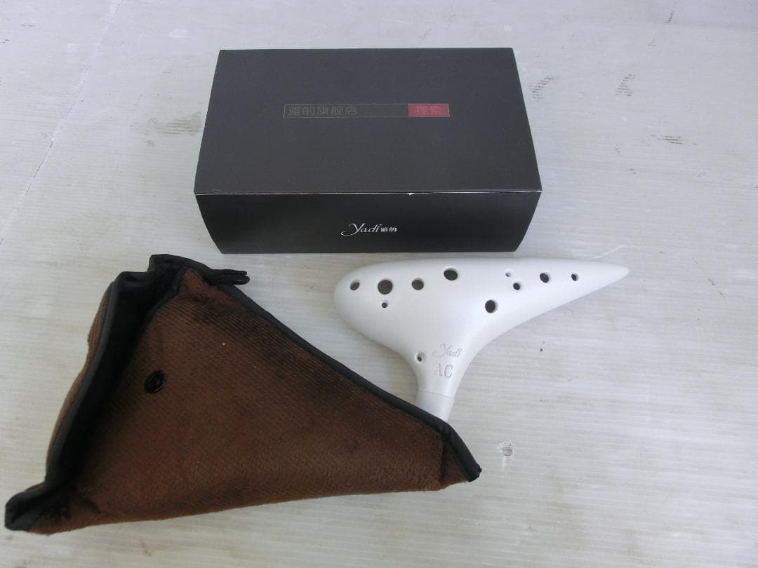 M938★Yadí AC★オカリナ★専用ケース付き★白★ホワイト