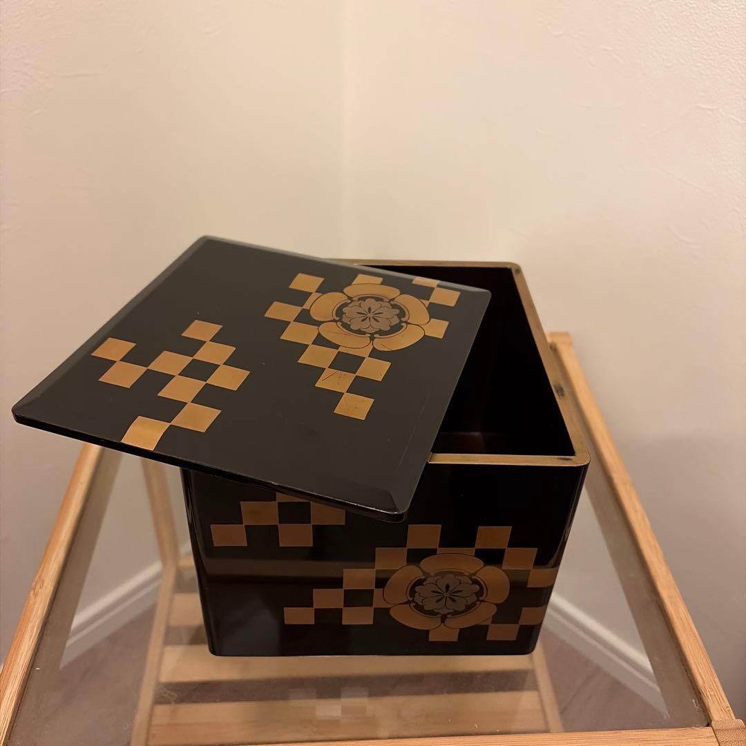 アンティーク　漆塗りお重箱セット