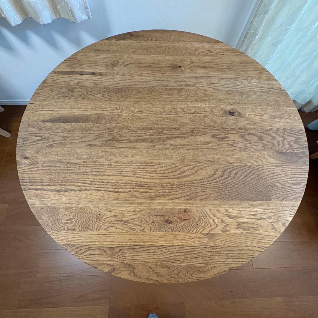 【しーも】unico ADDAY（アディ）ラウンドダイニングテーブル